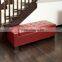 New modern high quality rattan round ottoman with fabric cushions