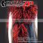 ZPDECOR Factory Wholesale Top Selling Special Colored Red with Black 35Gram Weight Ostrich Plume Boa for Fashion Show