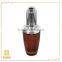 Cosmetic packaging hair care hair loss treatment glass bottle aluminium dropper