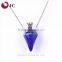 murano glass crown diffuser necklace essential oils locket pendant