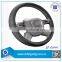 New Style Fashionable Automobile Interior Accessories Grey Real Leather Spining Steering Wheel Covers From Factory