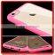 Wholesale Hard Back PC Plastic Transparent clear tpu bumper Cell mobile phone Cover Case for iPhone 6 6s 6plus