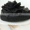 MYLOVE gothic mini top hat black flower hat