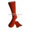 Haining GS custom high quality soft plain pure orange men business bamboo fiber socks