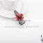 Flower pearl Barrettes Mini Metal Snap resin Hair barrette Clips cellulose acetate hair barrette