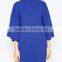 royalblue Wide Sleeve Sweater Dress loose sweater dress