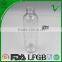 PET empty clear round 250ml plastic liquid soap bottle with flip top cap
