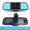 Hot sale GPS dual lens camera dvr dash cam 5 inch mirror dvr (XY-X500)