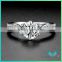 Fashion 925 Sterling Sliver Super White Moissanite Diamond Rings Engagement Ring