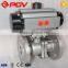 ss304 thread pneumatic ball valve with actuator