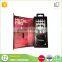 Recyclable custom logo printed magnet earphone packaging box with flip lid