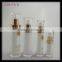 pearl white waist shape plastic acrylic cosmeitc lotion bottles with pump for skin care cosmetic packaging