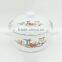 China Manufacturers Fruit Decal Printing Carbon Steel Cookware Enamel Casserole