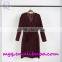 "V" collar Double-sided hand sewn Cashmere coat Long female with belt