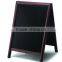 natural slate chalk board with wooden frame