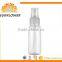 china supplier transparent empty pet 50ml spray plastic bottles