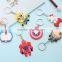 Promotion gifts cartoon wholesale Silicone Keychain / keyring / Keyholder