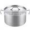 Two Handle Sauce Pan Saucepan Cooker Family Restaurant Hotell Usage High Body Stainless Steel Stock Pot with Lid