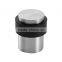 Solid Stainless Steel Door Stops Screw Mount Floor Door Stopper With TPR