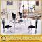 Luxury Steel Frame Dining Table Set