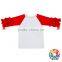 Wholesale Many Colors Boys And Girls Red Ruffle Sleeve Raglan Shirts