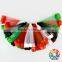 Posh Handmade Christmas Party Fluffy Red Green Black Tulle Satin Line Tutu Skirt For Baby Girls