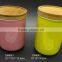 Heat Resistant White Ceramic Jar with bamboo lids
