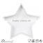 Snow shape sauce plate small plate stoneware ceramic plain white color dishes