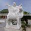 Garden Decoration Stone Carving Laughing Buddha Vietnam Marble Sculptures