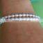 2 rows 4-5mm rice shape freshwater pearl bracelet