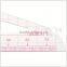Kearing flexible plastic 1/5 triangle scale rulers 50*70 cm for measure with sandwich line for Engineering measuring#8515