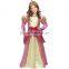 Beauty Princess Shimmer Golden Belle Childs Costume Fancy Dress For Girl Kids