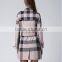 check fashion design winter women coat