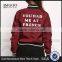 MGOO Foshan Manfuacturer Wine Red Polyester Bomber Jackets Zip Up Custom Back Print Winter Coat With Padded