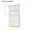 New design modern glass display file cabinet 4 door storage cabinet with 2 drawers