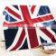 2015 Hot 100% Polyester Super Cozy Warm Loved Touch PVC Package UK National Flag Fleece Blanket