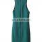 CHEFON Draped Neck Sleeveless Green Shift Business Casual Dress