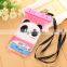 Hand touch transparent high sealing waterproof cell phone bag for phone protect
