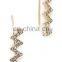 Pave zig zag ear crawlers set