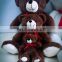High quality Teddy bear family plush stuffed toy with ribbion