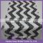 SQN#43 Black and white chevron sequin table runner