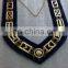 MASONIC REGALIA MASTER MASON BLUE HOUSE GOLD FINISH METAL CHAIN COLLAR