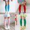 Kids Super Soft Candy Color Ruffle Top Cotton Tube Keen high Socks long Socks Princess Girl stockings 15 candy color