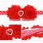 KIDS Headband Baby Red Pink Headband Preemie Headbands Valentines Day