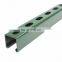 low factory price cold bending HDG unistrut perforated U strut C channel steel section sizes