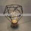 Wooden Metal Diamond Shaped Lantern Led Copper Wire String Light Night Light