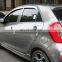 Chrome door visor side window deflector shade sun rain shield silver strips guard for Kia morning