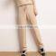 Women Casual Plain Knit Cashmere Jogger Pants with Drawstring