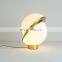 Nordic Restaurant Ball Table Light Acrylic White Lampshade Phnom Penh Desk Lamp