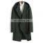 Young and middle-aged men's windbreaker woolen coat mid-length hooded trendy urban fashion big lapel loose big hood